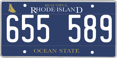 RI license plate 655589