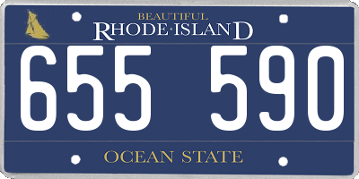 RI license plate 655590