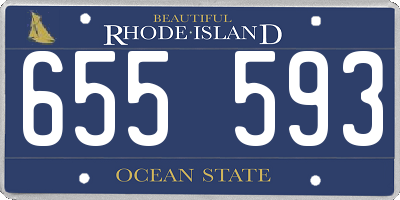 RI license plate 655593