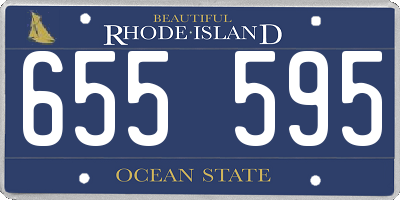 RI license plate 655595