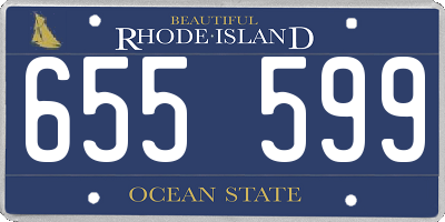 RI license plate 655599