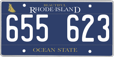 RI license plate 655623