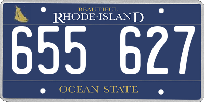 RI license plate 655627