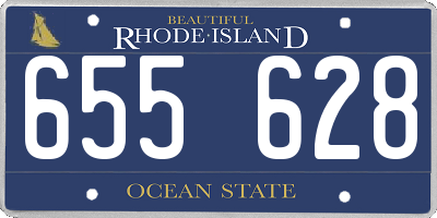RI license plate 655628