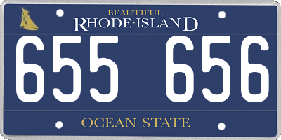 RI license plate 655656