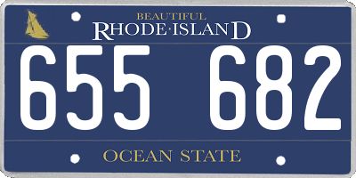 RI license plate 655682