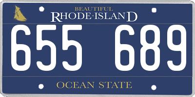 RI license plate 655689