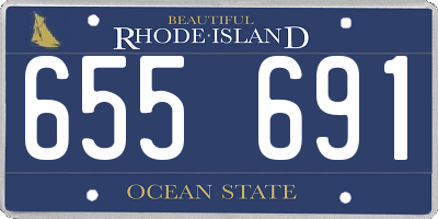 RI license plate 655691