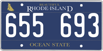 RI license plate 655693