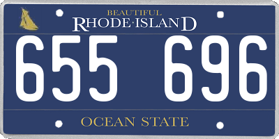 RI license plate 655696