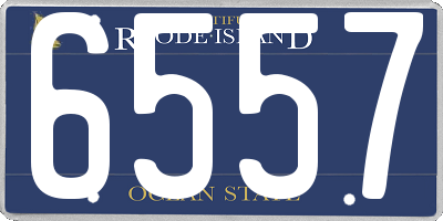 RI license plate 6557