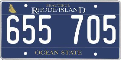 RI license plate 655705