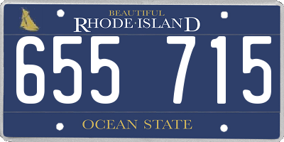 RI license plate 655715