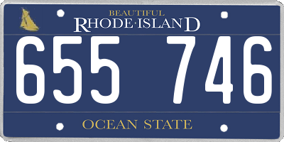 RI license plate 655746