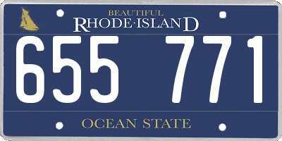 RI license plate 655771