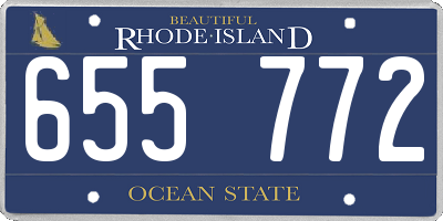 RI license plate 655772