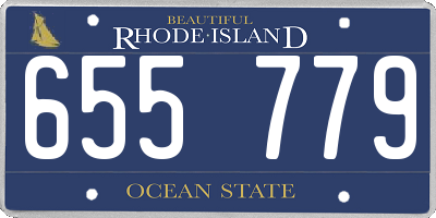 RI license plate 655779