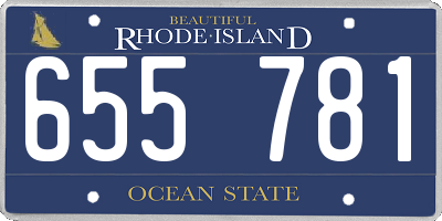RI license plate 655781