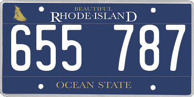 RI license plate 655787