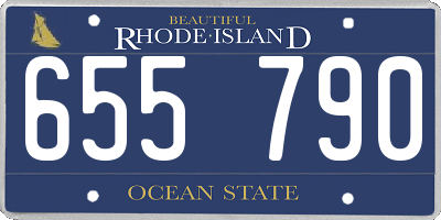 RI license plate 655790