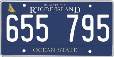 RI license plate 655795