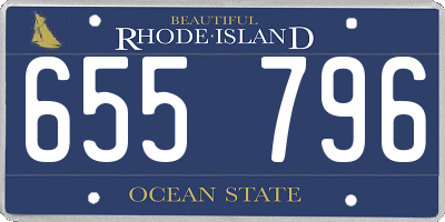 RI license plate 655796