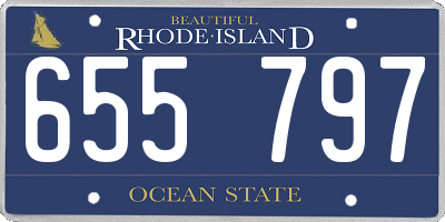 RI license plate 655797