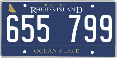 RI license plate 655799