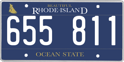 RI license plate 655811