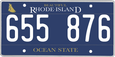 RI license plate 655876