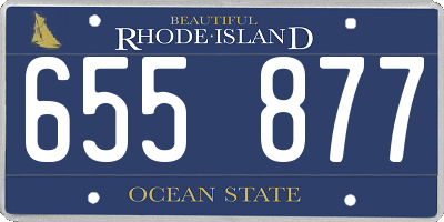 RI license plate 655877