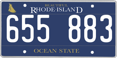 RI license plate 655883