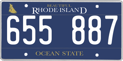 RI license plate 655887