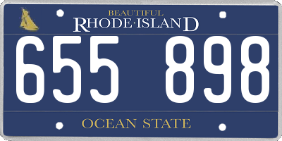 RI license plate 655898