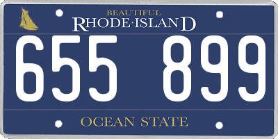 RI license plate 655899