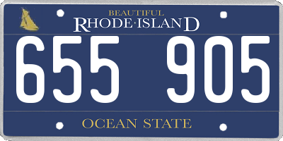 RI license plate 655905