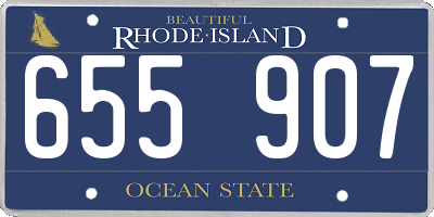 RI license plate 655907