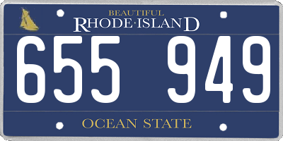 RI license plate 655949