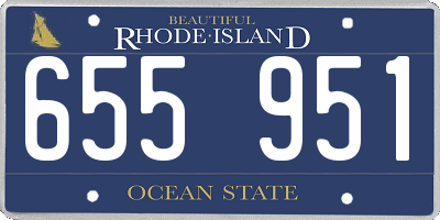 RI license plate 655951