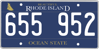 RI license plate 655952