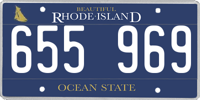 RI license plate 655969