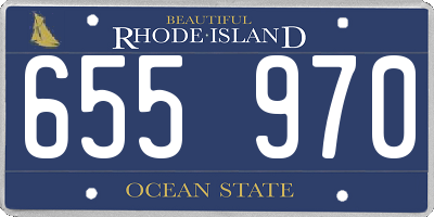 RI license plate 655970