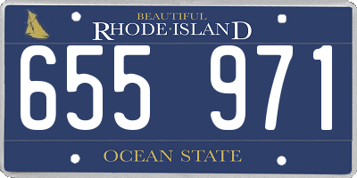 RI license plate 655971