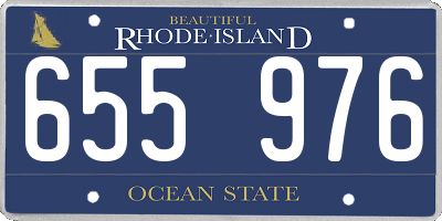RI license plate 655976