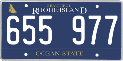 RI license plate 655977