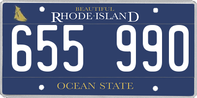RI license plate 655990