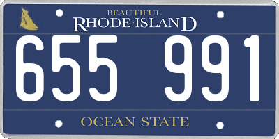 RI license plate 655991