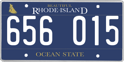RI license plate 656015