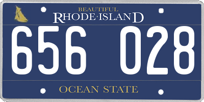RI license plate 656028