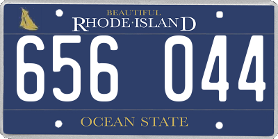 RI license plate 656044